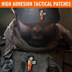 I Saw That <b>Patch</b> 1Pc Hook And Loop Tactical Morale <b>Patch</b> Embroidered Meme For Backpacks Vests <b>Jackets</b> - Product Image 5