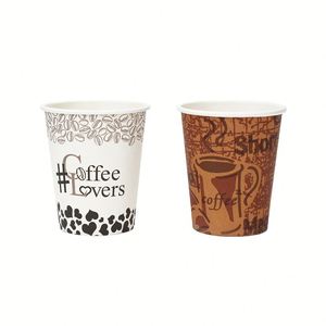 Gobelets en papier blancs jetables personnalisés pour café, eau et boissons, 8oz, 10oz, 12oz - Product Image 2