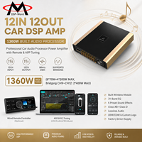 Prosesor Audio DSP 12 Kanal Kelas AB+D  EQ 31 Band 96kHz/24bit dengan Input Serat Optik untuk Sistem Subwoofer Mobil