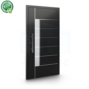 Customized Security Front Entry Door Best Price with <b>Aluminium</b> <b>Strip</b> Main Entrance Door for Houses Front Exterior Pivot Door - Product Image 1