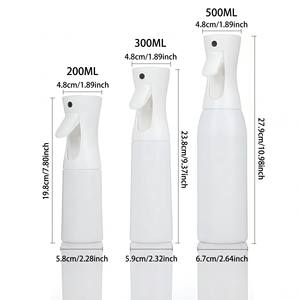 Car Detailing Continuous Spray Bottle 500ml High Pressure Leakproof PP/PET Cylinder Shape White Trigger Sprayer - Product Image 4