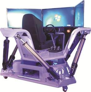 Simulateur de réalité virtuelle de course automobile avec plateforme de mouvement à 6 degrés de <span class=keywords><strong>liberté</strong></span>, 3 écrans intérieurs, machine de jeu en métal, divertissement éducatif - Product Image 6