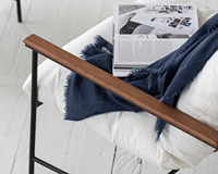 Fauteuil de canapé en cuir blanc moderne Wabi-Sabi Chaise longue nuage de style scandinave pour la maison Salle à manger Villa-Rembourré Hôtel Utilisation