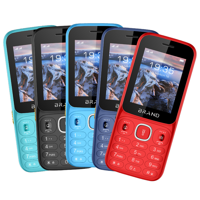 Oem Triple Sim Cards Keypad Feature Mobile Phone Low Price Custom Brand logo 3sim Card Simple Basic Cellphone Mobiles Phones