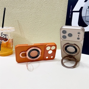 Funda de Vidrio Nano Ag con Protección de Lente Acrílica, Funda Esmerilada Antiarañazos, Funda de Lujo para Teléfono con Soporte para iPhone 17 Pro - Product Image 2