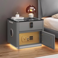 Armoire de chevet convertible intelligente en bois massif, style minimaliste moderne, avec 1 tiroir, modèle Ybc 7-31, prix de gros abordable
