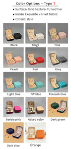 Étui de voyage carré en cuir PU fait main, mignon et tendance, avec fermeture éclair, pour bijoux, idéal pour les cadeaux - Product Image 6