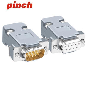 Connecteur D-Sub DB9 Mâle 2 Rangées 9 Broches Type Soudable DB15 Femelle 3 Rangées 15 Broches avec Boîtier - Product Image 2