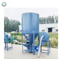 Broyeur et mélangeur vertical d'aliments pour bétail et volaille de 1 tonne broyeur de grains équipement de broyeur d'aliments pour bétail vache poulet cheval bétail