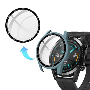 Funda de vidrio templado para <span class=keywords><strong>Huawei</strong></span> Watch GT2, Protector de pantalla de 46mm, funda de protección completa para Pc - Product Image 5