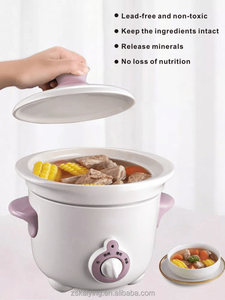 Casserole à mijoter OEM avec cuve intérieure en céramique, commande mécanique, petite capacité pour usage individuel ou familial. Mode - Product Image 5