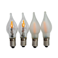 Bombilla LED E10 C6 con Efecto de Llama Parpadeante, 8-55V 0.2W, para Decoración de Candelabros Navideños