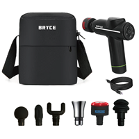 Pistolet de massage corporel complet à 5 vitesses réglables, 6 têtes multifonctions, moteur sans balais de 45 mm, soulagement myofascial