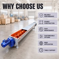 Transportador de Tornillo Industrial Personalizado de Acero Inoxidable Sin Eje para Manejo de Polvo en Plantas de Cemento, Resistente, Directo de Fábrica