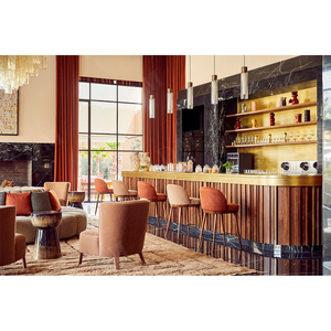 Ensemble de meubles de restaurant d'hôtel commercial en bois massif de conception moderne sélectionné 5 étoiles, personnalisé par <span class=keywords><strong>IDM</strong></span> Factory, table à manger de luxe - Product Image 4