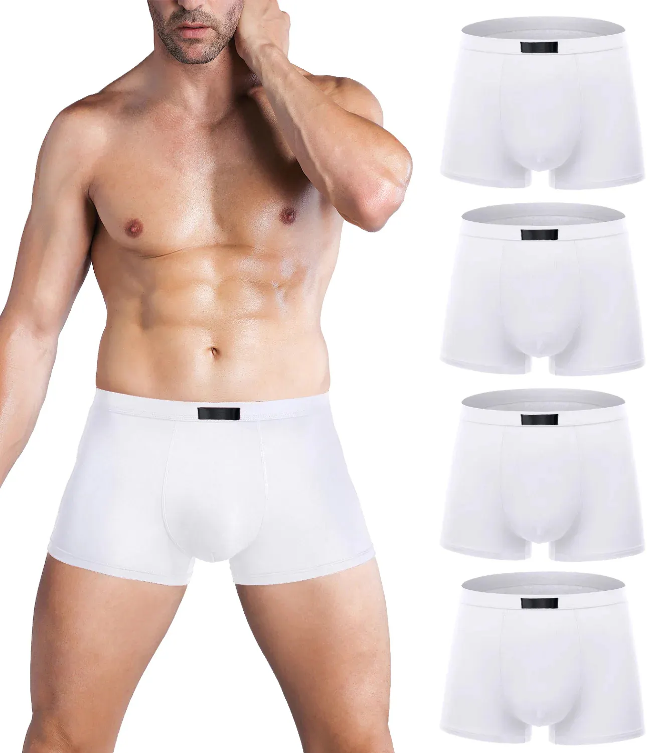 Ropa Interior Para Hombre Mens Cotton Underwear Customize Wholesale Men Elastane Boxer Briefs Trunks