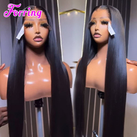 Vente en gros de perruques 360 Lace, perruques frontales HD Lace en cheveux vierges brésiliens, perruques sans colle en cheveux humains, et perruques en cheveux bruts cambodgiens