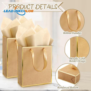 Luxury Shopping Paper Bag Gift Bag Manufacturer Custom Logo White Eco-friendly Kraft Paper Shopping Bag for Clothes - Product Image 6
