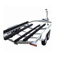 Remorque de bateau personnalisable Remorque de méga-yachts à deux essieux Remorques longues australiennes pour bateaux et motomarines