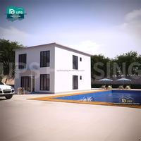 Usine chinoise : Meilleures ventes de maisons préfabriquées/villas mobiles en panneaux sandwich, mousse et ciment, abordables et écologiques, avec abri pour voiture