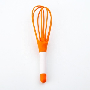 <span class=keywords><strong>Fouet</strong></span> torsadé de 11.5 pouces Ballon 2 en 1 et <span class=keywords><strong>fouet</strong></span> <span class=keywords><strong>plat</strong></span> Fil d'acier enduit de silicone Gadgets de <span class=keywords><strong>cuisine</strong></span> en silicone - Product Image 4