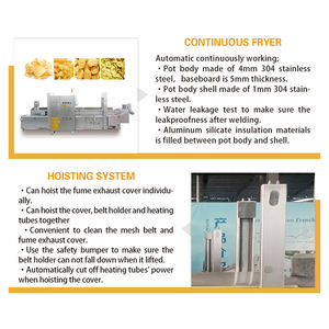 الغاز رقائق البطاطس الناقل التجاري الفول الفاصوليا لا زيت القلي آلة القلي أجنحة دجاج - Product Image 3