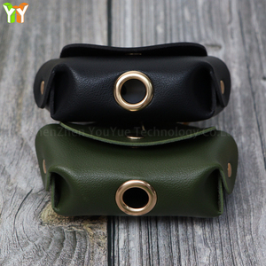 YY nuova borsa in pelle per cacca di cane con gancio in pelle PU Poop contenitore di stoccaggio per cani da compagnia da appendere portatili per gli amanti degli animali domestici - Product Image 6