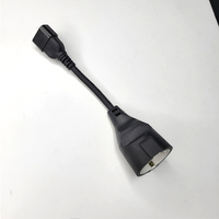 Câble de conversion de châssis C14 vers ue C14 mâle vers prise Schuko Eu prise ca câble de cordon d'alimentation PDU UPS