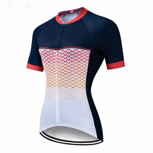 Maglia da <span class=keywords><strong>Ciclismo</strong></span> Professionale OEM a Maniche Corte per Donne, Leggera, Traspirante, ad Asciugatura Rapida, Anti-UV, con Stampa a Sublimazione - Product Image 2