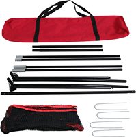 Filet de frappe pour entraînement de swing de golf avec cible en tissu, structure en tube d'acier et tige en fibre de verre, en PE Oxford robuste, pour entraînement de frappe de driver en extérieur