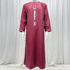 Ropa Islámica, Thobe Omaní de Manga Larga para Hombre, Jubba Árabe con Cremallera, Thobe Musulmán Saudí Árabe de Dubái para Hombre - Product Image 5