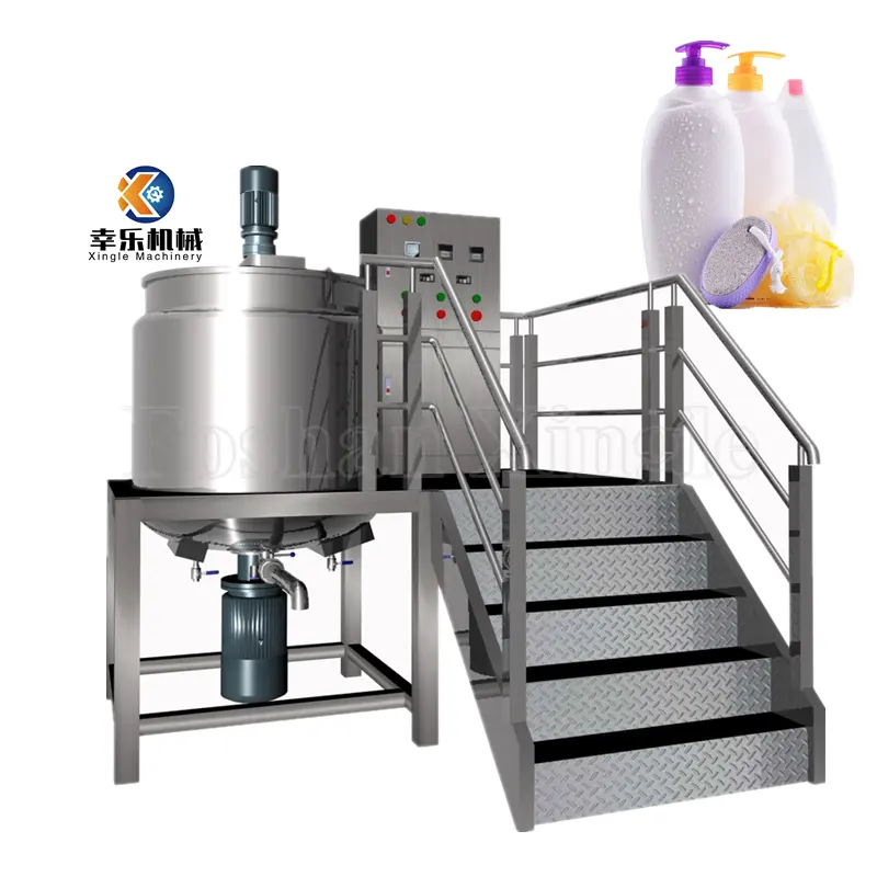 Jacketed Price Agitator Vessel Mixer Factory Sale 300L Electric Heat Chocolate Melt And 300 Liter Lotion Mixing Tank