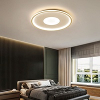 Chambre à coucher moderne salon salle d'étude salle à manger plafonnier LED fin socle en fer alimentation secteur simple et décorative