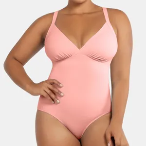 Ladymate ODM/OEM trajes de bano de talla grande Women Full Figure Monokini bathing suits plus size swimwear one piece swimsuits