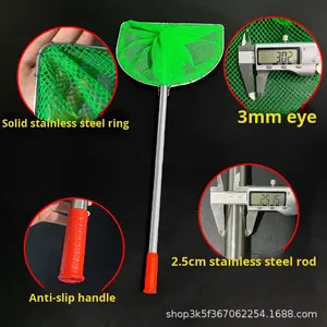 Épuisette intégrée en acier inoxydable à mailles fines épaissies <span class=keywords><strong>pour</strong></span> la capture de petits <span class=keywords><strong>poissons</strong></span> et de crevettes, utilisation intérieure - Product Image 2