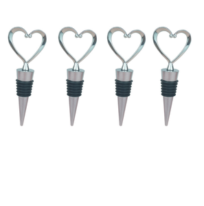 Metal Vacuum <b>Stoppers</b> Heart Shape Eco-Friendly Bar Accessories Wine Plugs Bottle <b>Stopper</b> - Product Image 2