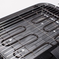 Grill de Table électrique avec poignée, anti-adhésif, 1 pièce, pour l'intérieur et Portable, sans fumée
