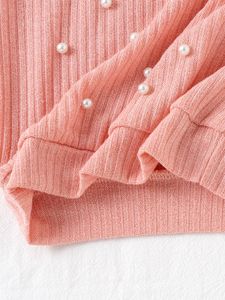 Conjunto de Suéter de Dos Piezas a la Moda para Otoño/Invierno para Bebés y Niños Pequeños, Mangas Largas y Pantalones - Product Image 5