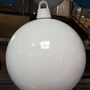 White 50cm UV Plating Balls Ornaments For Christmas Decoration