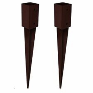 Clôture galvanisée robuste 75x75 Ancre à piquet en bois <span class=keywords><strong>Ancrage</strong></span> au sol en bois - Product Image 3