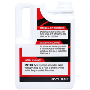 <span class=keywords><strong>Aceite</strong></span> <span class=keywords><strong>de</strong></span> Motor Lubricante Sintético 5w30 <span class=keywords><strong>de</strong></span> 4L <span class=keywords><strong>para</strong></span> Toyota, el Más Vendido al por Mayor, <span class=keywords><strong>para</strong></span> Autos a Gasolina - Product Image 3