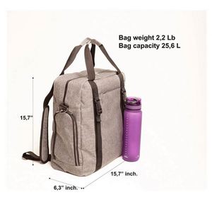 Bolsa de transporte para esterilla de yoga personalizada de fábrica con correas elásticas ajustables para sujetar esterillas de yoga (muestra gratuita) - Product Image 3