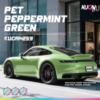 KUCAI 1,52*17 mètres Film Vinyle Adhésif Brillant Vert Menthe pour Voiture Matériau de Recouvrement Intérieur Véhicule Prix