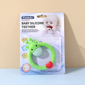 Juguetes al por mayor: Mordedores de silicona personalizados y coloridos para niños, rellenos de agua, novedad 2026, sin BPA, en forma de donut, para bebés. - Product Image 6