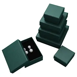 CSMD Chinese manufacturers China suppliers personal brand gift cardboard green jewelry box with custom logo print