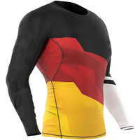 Rashguard imprimé personnalisé en gros avec logo sublimé MMA Rashguards Gear