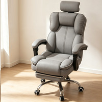 Chaise de bureau ergonomique pour la maison, réglable en hauteur, inclinable, confortable pour de longues périodes assises, chaise de jeu avec dossier pivotant