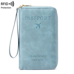 Nueva Cartera RFID 2026 para Pasaportes y Documentos, Bolsa de Viaje Multifuncional con Cierre, para Guardar Boletos de Avión - Product Image 5