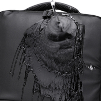 Sac à dos scolaire imperméable pour homme, classique, avec port USB, durable, noir, pour ordinateur portable et voyage
