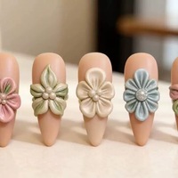 Moule en silicone pour fleurs 3D, 5 styles de moules en silicone souple pour fleurs, outil de moulage réutilisable pour la décoration d'ongles 3D